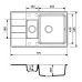 Granite sink Adamant ANILA PLUS Avena
