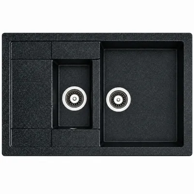 Granite sink Adamant ANILA PLUS Metallic black Granite sink Adamant ANILA PLUS Metallic black