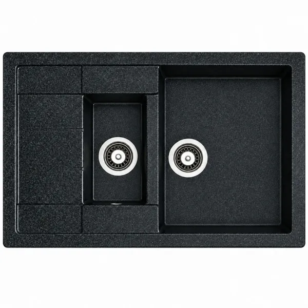 Granite sink Adamant ANILA PLUS Metallic black