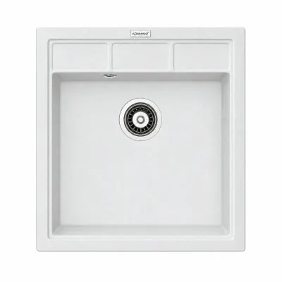 Granite sink Adamant BRICK White