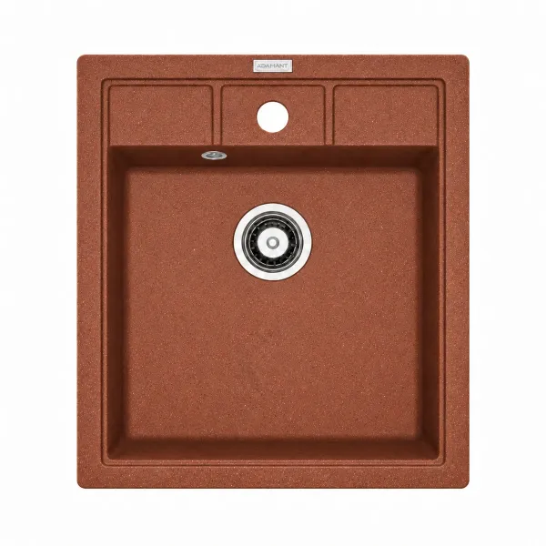 Granite sink Adamant BRICK Terra-cotta