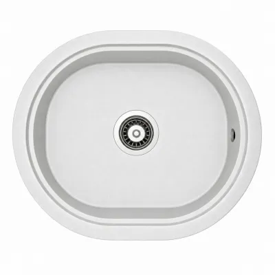 Granite sink Adamant CIRCUM White