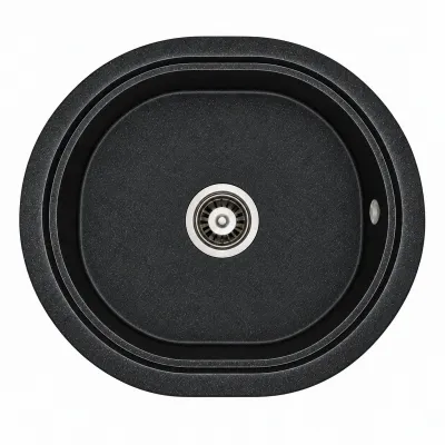 Granite sink Adamant CIRCUM Metallic black