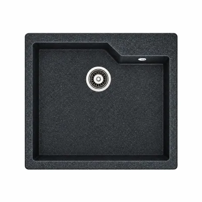 Granite sink Adamant CONTURA Metallic black