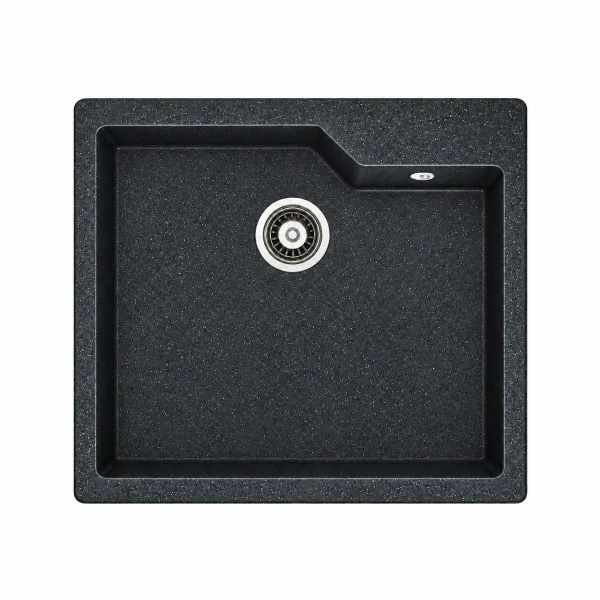 Granite sink Adamant CONTURA Metallic black