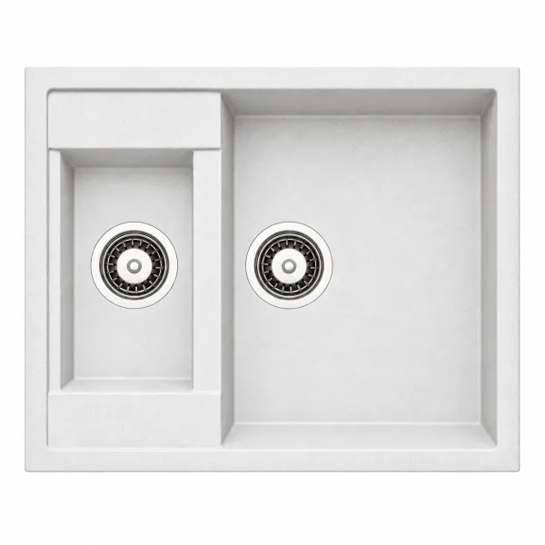 Granite sink Adamant DUPLEX White Granite sink Adamant DUPLEX White