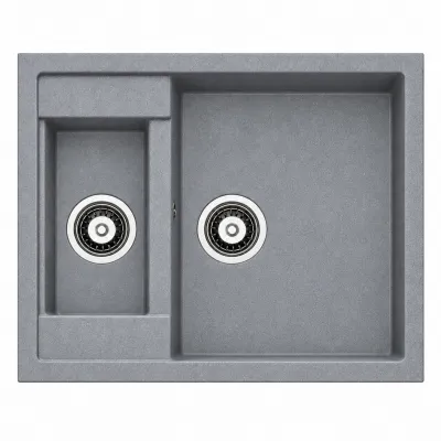 Granite sink Adamant DUPLEX Grey