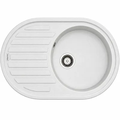 Granite sink Adamant ELLIPSIS White