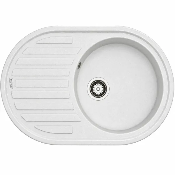 Granite sink Adamant ELLIPSIS White