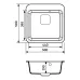 Granite sink Adamant EXIST White Granite sink Adamant EXIST White