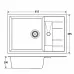 Granite sink Adamant FORTIS Ivory