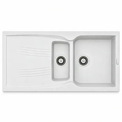 Granite sink Adamant NEW LINE PLUS White Granite sink Adamant NEW LINE PLUS White