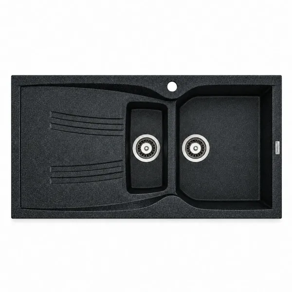 Granite sink Adamant NEW LINE PLUS Metallic black