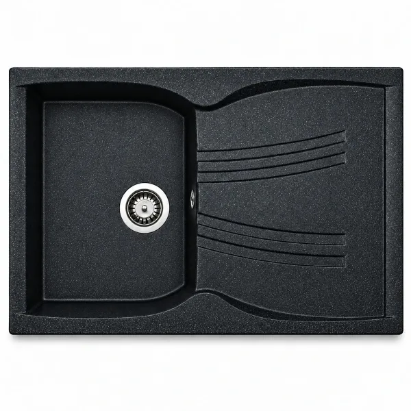 Granite sink Adamant NEW LINE Metallic black Granite sink Adamant NEW LINE Metallic black