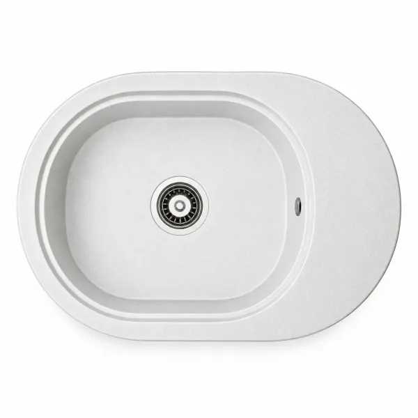 Granite sink Adamant OVALE White