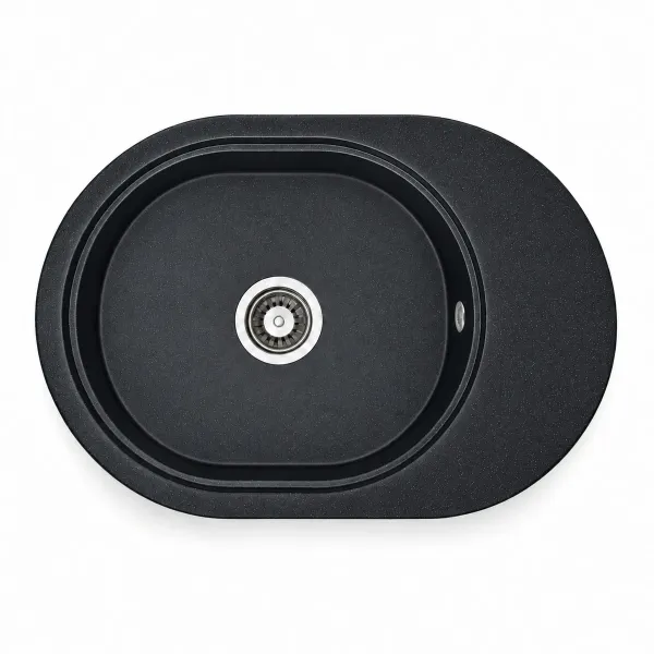 Granite sink Adamant OVALE Black