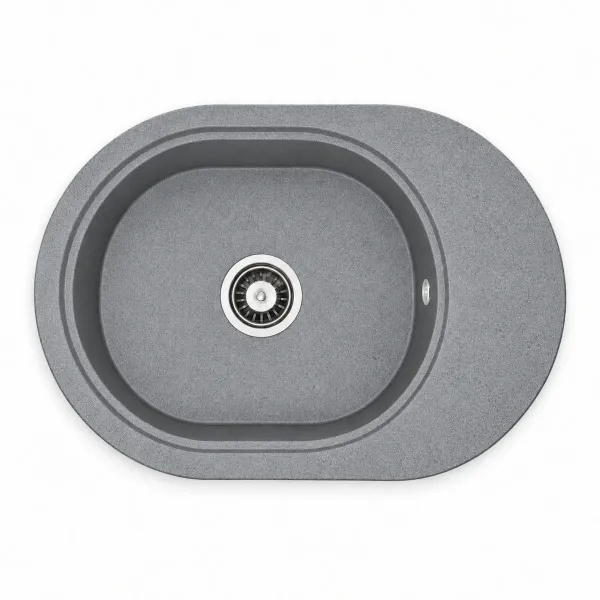 Granite sink Adamant OVALE Grey