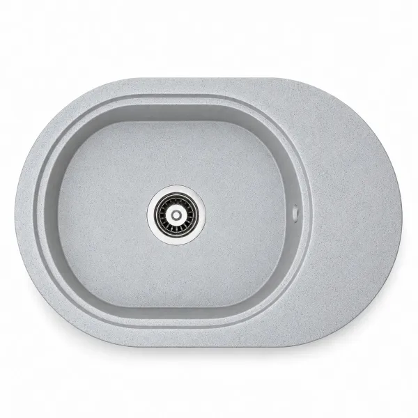 Granite sink Adamant OVALE Light grey