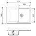 Granite sink Adamant PLANA Ivory Granite sink Adamant PLANA Ivory