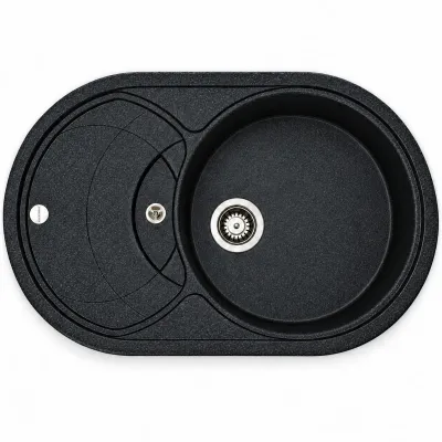 Granite sink Adamant SHELL Metallic black Granite sink Adamant SHELL Metallic black