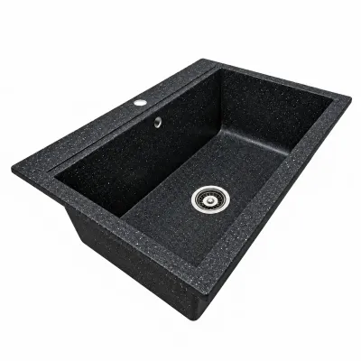 Granite sink Adamant SIMILAR SINGLE Metallic black