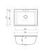 Granite sink Adamant SIMILAR SINGLE Terra-cotta