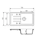 Granite sink Adamant SLIM LONG Avena
