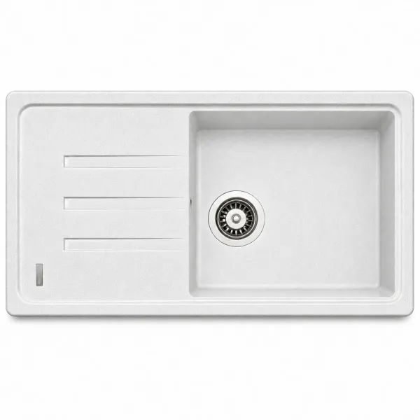 Granite sink Adamant SLIM LONG White