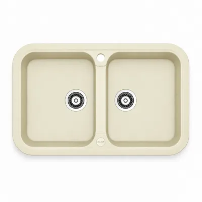 Granite sink Adamant TWINS Ivory Granite sink Adamant TWINS Ivory