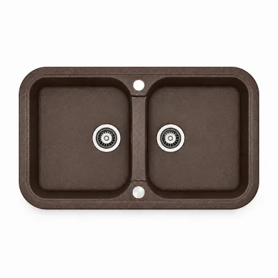 Granite sink Adamant TWINS Brown Granite sink Adamant TWINS Brown