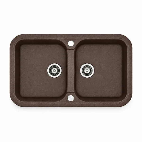 Granite sink Adamant TWINS Brown Granite sink Adamant TWINS Brown