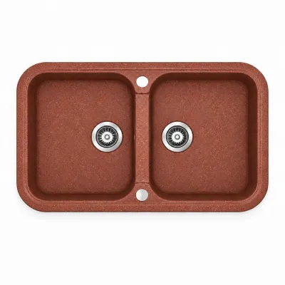Granite sink Adamant TWINS Terra-cotta Granite sink Adamant TWINS Terra-cotta