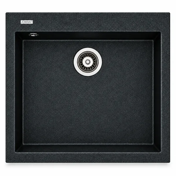 Granite sink Adamant UNIVER Metallic black