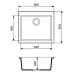 Granite sink Adamant UNIVER Grey Granite sink Adamant UNIVER Grey