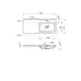 Washbasin Adamant Flat 120 R White