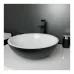 Washbasin Adamant Kreis Black-white Washbasin Adamant Kreis Black-white