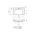 Washbasin Adamant SLIT 80 White