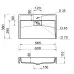 Washbasin Adamant Vision 60 White Washbasin Adamant Vision 60 White