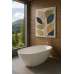 Artificial-stone bathtub Adamant Laura White