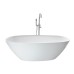 Artificial-stone bathtub Adamant Laura White