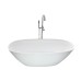 Artificial-stone bathtub Adamant Laura White