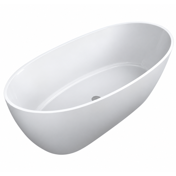 Artificial-stone bathtub Adamant Miya White Artificial-stone bathtub Adamant Miya White