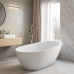 Artificial-stone bathtub Adamant Laura White